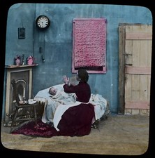 FRAU MIT KRANKEM BABY -