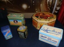 8 Blechdosen mit Werbung