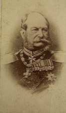 1890 CDV DEUTSCHER KAISER WILHELM I KAISERREICH ORDEN UNIFORM KABINETTFOTO ANTIK