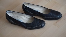Calzaturificio Ferdy Lederpumps Ballerinas, schwarz, Gr. 44