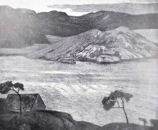 Alte Autotypie, Abend, Walter