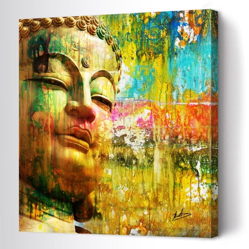 Buddha abstrakt wandbilder xxl - buddha,