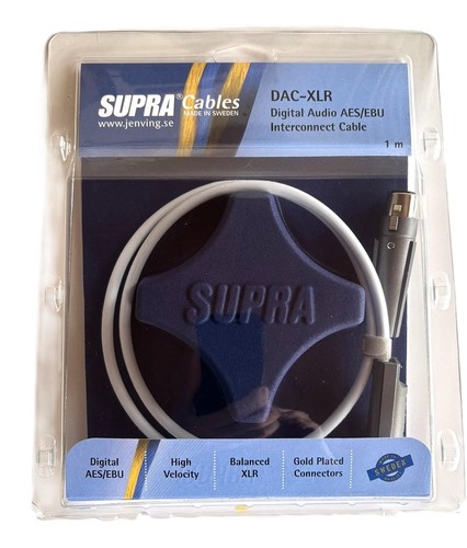 Supra cables dac xlr - dac, aes
