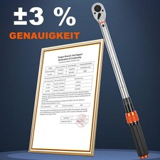 Drehmomentschlüssel 1/2" 3/8" 1/4" 1-360Nm Steckschlüssel Auswahl Bits Set ±3%⭐