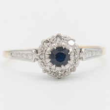 Gr. 57 - Art déco Saphir &