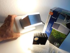 Außenwandleuchte Terassenleuchte LED´s Lampe Gartenlampe Aluminium 2x3 Watt NEU