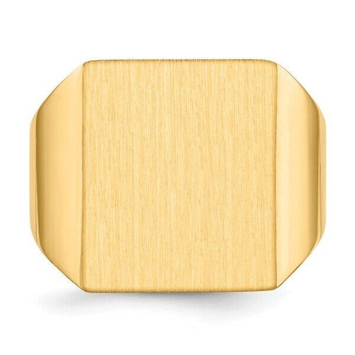 14k gelbgold herren signet - 14k,