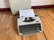 Reise-Schreibmaschine OLYMPIA Splendid 33 grau Vintage 60s Bastler