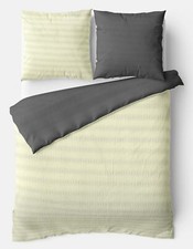 Bettwäsche Seersucker Set Uni