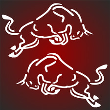 2 10x6cm Bullen R/L Racing