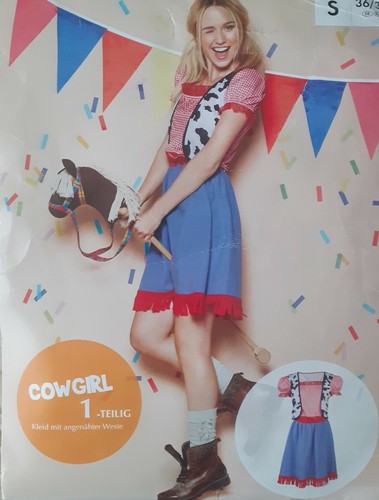Kostüm cowgirl teilig - 1-teilig, m