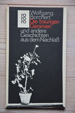 Wolfgang Borchert Die traurigen Geranien und andere Geschichten rororo 975