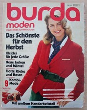 burda moden mit Schnittmuster - 9/79 * September 1979 * Vintage Nähen *