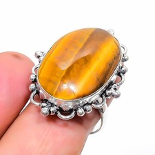 Tigerauge ovale Form Edelstein