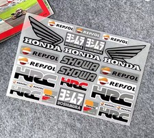 HRC, Honda Motorsport- 25- teilig Aufkleber Set Sticker Reflekt Motorrad NEU