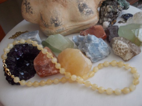 Orangen calcit kette - kette,, 8mm,