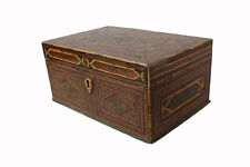 Antiker handgefertigter Khatamkari Intarsienschrank Schatulle aus Holz, 19. Jh. Nr:C