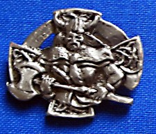 Niete Wikinger mit Axt Conchas Concho Nordmänner Irland Nieten