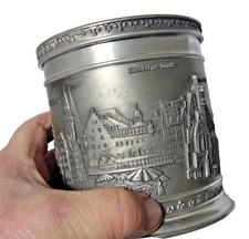 NÜRNBERG Zinn Deckeldose