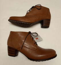 Damen Leder Stiefeletten Braun