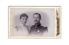 CDV Foto Soldat mit Orden /