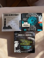 7 Hörbücher  Konvolut Andreas Gruber, Eva Almstädt, Andreas Eschbach
