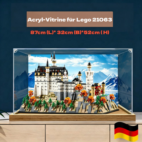 Acryl vitrine für lego 21063 - acryl,
