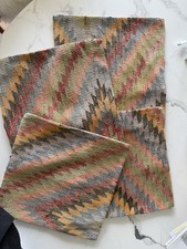 4 Kelim Kissen 40 X 40 cm Unikate Handgewebt aus Wolle.