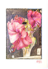 HORST JANSSEN Wie viele Male kräht der Hahn Plakat Arkana Verlag 1981