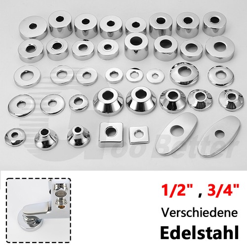 4 edelstahl - 1/2", 3/4"