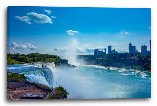 Wandbild wasserfall city - wasserfall,