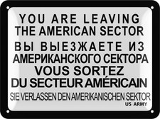 DDR Blechschild YOU ARE