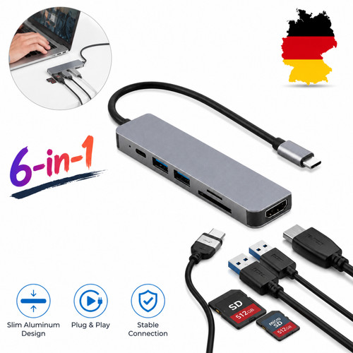 Usb hub adapter hdmi - adapter,