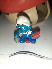 20148 Maurer Hose blau, Steine rot  Schlumpf Schlümpfe