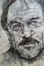 GÖTZ GEORGE  PORTRAIT Bild von Turner 2018 Original Ink painting