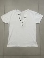 ReRock - Herren T-shirt (Größe S) Ausschnitt Weiss Party Shirt