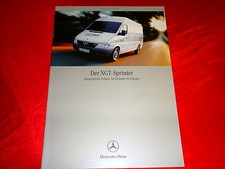 MERCEDES T1N Sprinter NGT Erdgas Kastenwagen Kombi Pritschenwagen Prospekt 2001