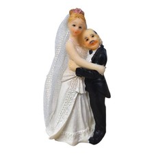 Tortenfigur große Braut Brautpaar Hochzeit Geschenk Figur Tortenaufsatz
