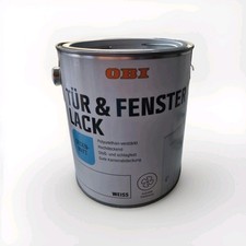 PU Fenster und Tür Lack 2 L  Weiß Fensterlack seidenmatt BEULE