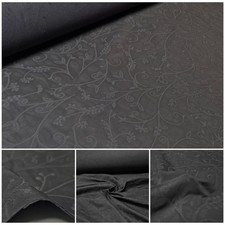 Jacquard Stoff Dunkelgrau