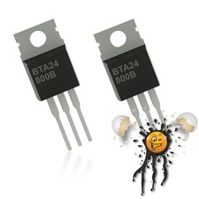 2 x BTA24-800B TO220 800V 20A