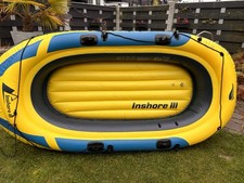 Crivit Schlauchboot mit 3-LUFTKAMMERN-SYSTEM, Paddel, Angelboot