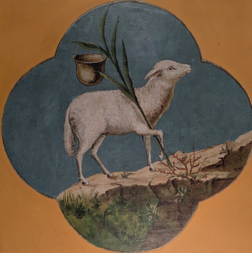 Lamm gottes öl - lamm, auf