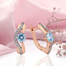 Rose gold 585/14kt earrings