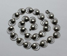 Filigrane Vintage Kette Silber 800 Collier schöne Form Friesenschmuck