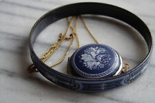 Michaela Frey Wien Kette Medaillon Anhänger z. aufklappen, Armreif Emaille Box