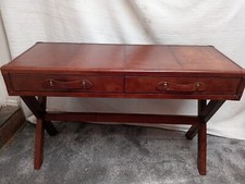 KARE DESIGN Lederkoffer Effekt zwei Schubladen Kapitänsschreibtisch *