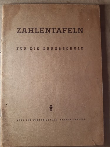 Zahlentafeln für die