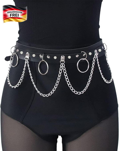 Punk leder taillenkette damen - taillenkette,