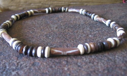 Choker surfer halskette - surfer, kokos